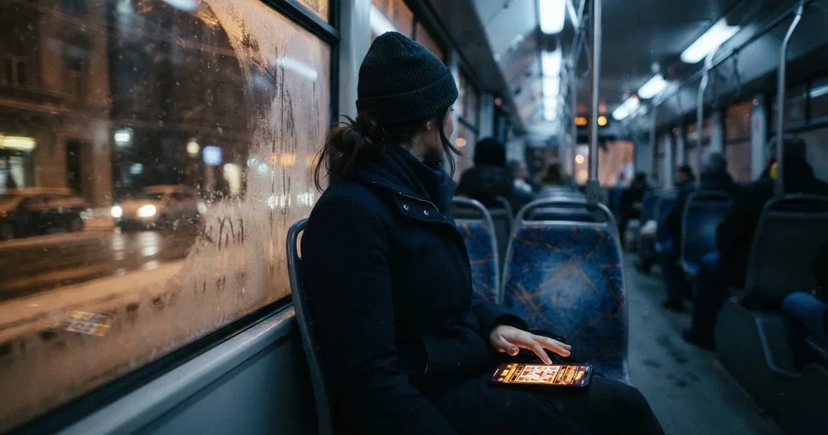 Mobitel u ruci u zagrebačkom tramvaju jedne zimske večeri — casina za android u hrvatskoj